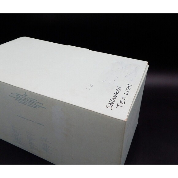 PartyLite Snowman Snowbell Family Tealight Lamp w/Snowflake P7866 Shade Holiday - Picture 12 of 12